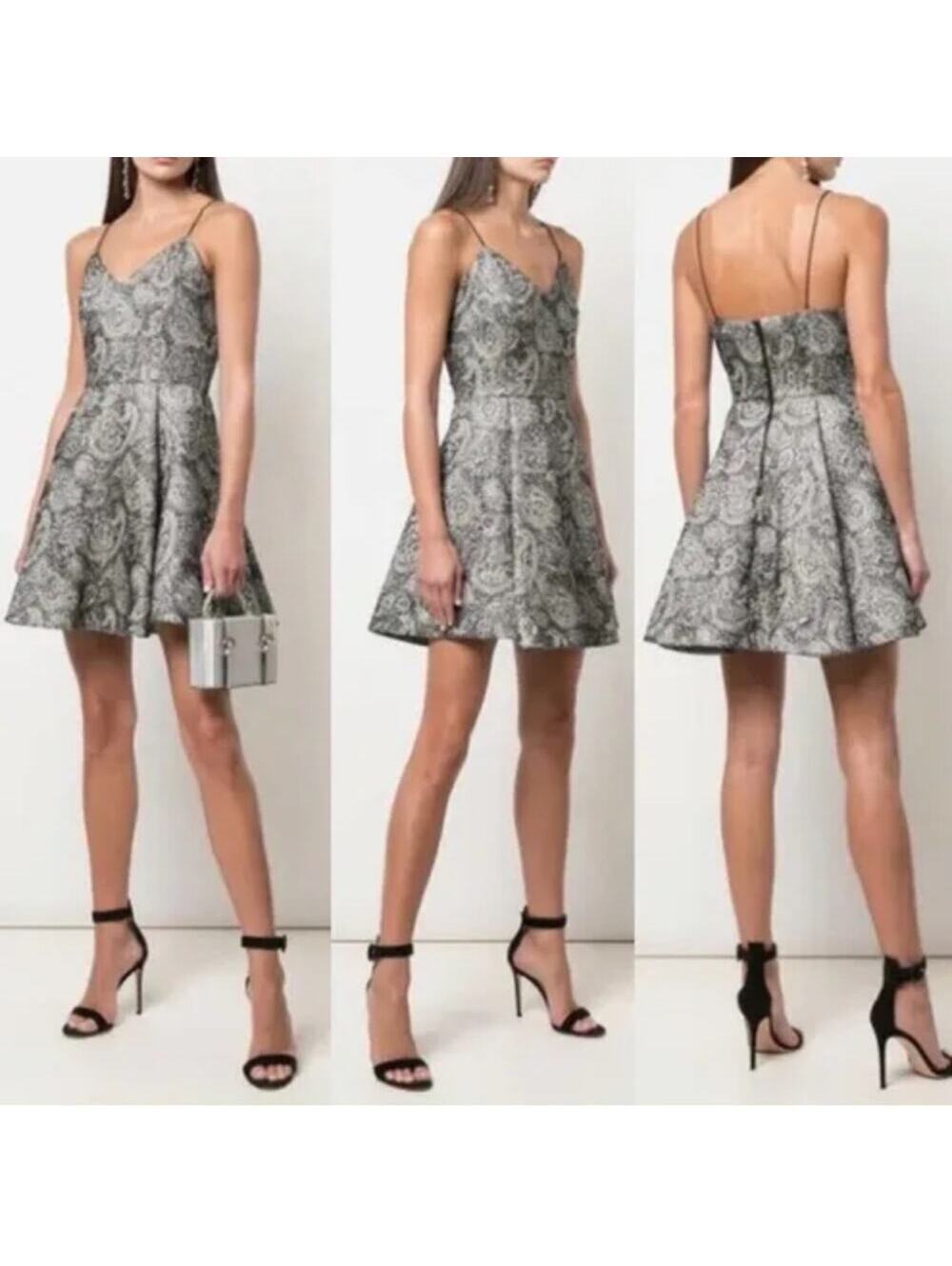 Alice + Olivia Anette Deep Pleat Party Dress